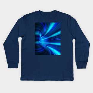 Blue mirrorlab  tunnel Kids Long Sleeve T-Shirt